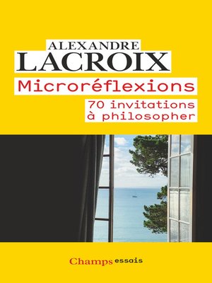 cover image of Microréflexions. 70 invitations à philosopher